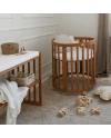 7in1 Oval Baby Crib with mattress - Vintage | Waldin