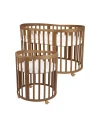 7in1 Oval Baby Crib with mattress - Vintage | Waldin