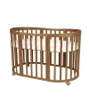 7in1 Oval Baby Crib with mattress - Vintage | Waldin