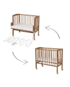 Bedside Crib 2in1 with mattress - Vintage | Waldin