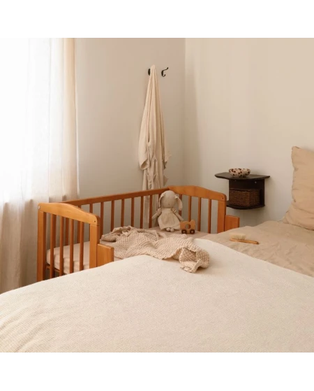 Bedside Crib 2in1 with mattress - Vintage | Waldin
