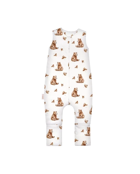 Cotton Baby Sleeping bag with legs 1-2 years BEARS | Waldin