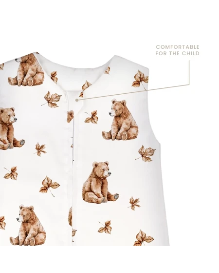 Cotton Baby Sleeping bag with legs 1-2 years BEARS | Waldin