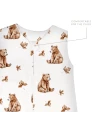 Cotton Baby Sleeping bag with legs 1-2 years BEARS | Waldin