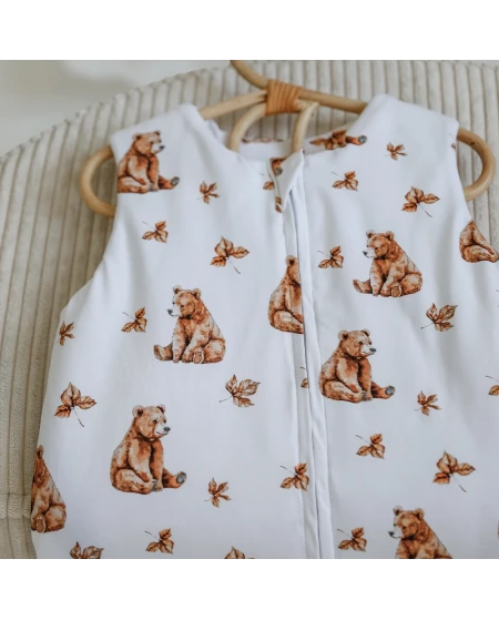Cotton Baby Sleeping bag with legs 1-2 years BEARS | Waldin