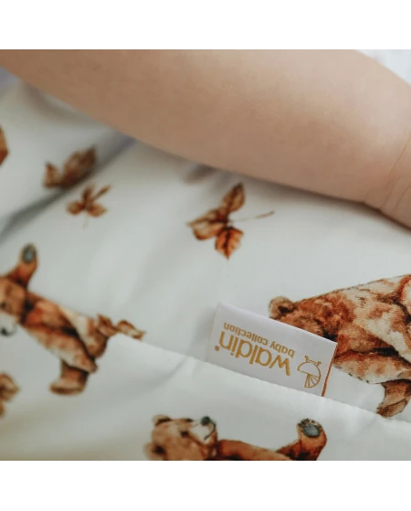 Cotton Baby Sleeping bag with legs 1-2 years BEARS | Waldin