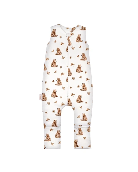 Cotton Baby Sleeping bag with legs 3-4 years BEARS | Waldin