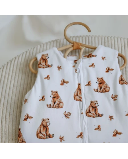 Cotton Baby Sleeping bag with legs 3-4 years BEARS | Waldin