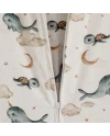 Cotton Baby Sleeping bag with legs 1-2 years Whales | Waldin