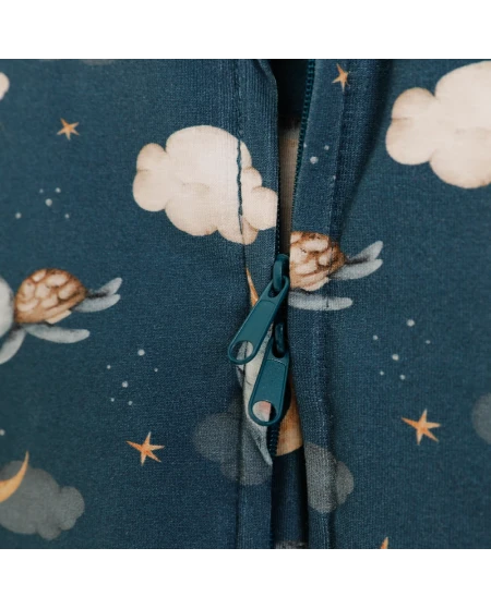 Cotton Baby Sleeping bag with legs 1-2 years Whales | Waldin