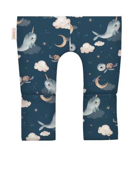 Cotton Baby Sleeping bag with legs 1-2 years Whales | Waldin
