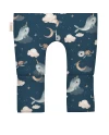 Cotton Baby Sleeping bag with legs 1-2 years Whales | Waldin
