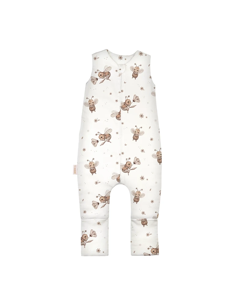 Cotton Baby Sleeping bag with legs 1-2 years Bees | Waldin Cotton Baby Sleeping bag with legs 1-2 years Bees | Waldin