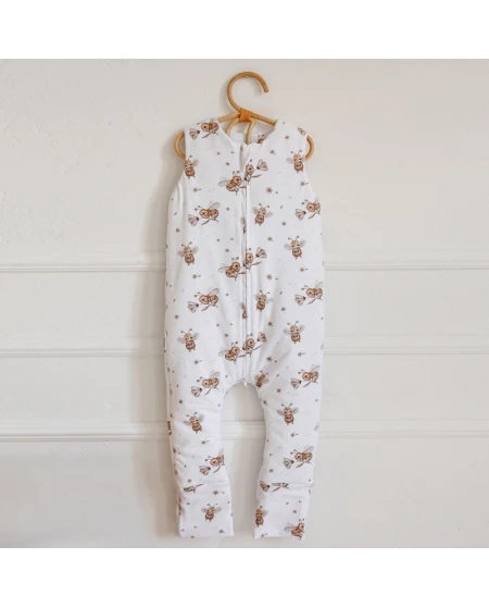 Cotton Baby Sleeping bag with legs 3-4 years Bees | Waldin