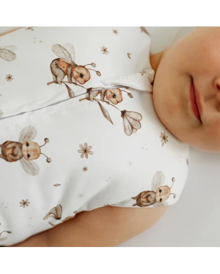 Cotton Baby Sleeping bag with legs 3-4 years Bees | Waldin
