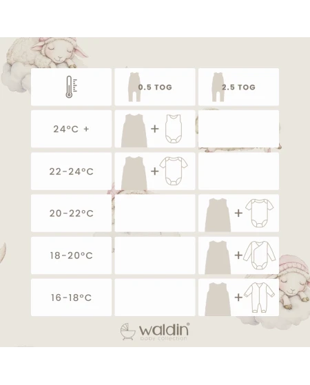 Cotton Baby Sleeping bag with legs 3-4 years Lullaby | Waldin