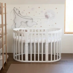 7in1 Oval baby crib